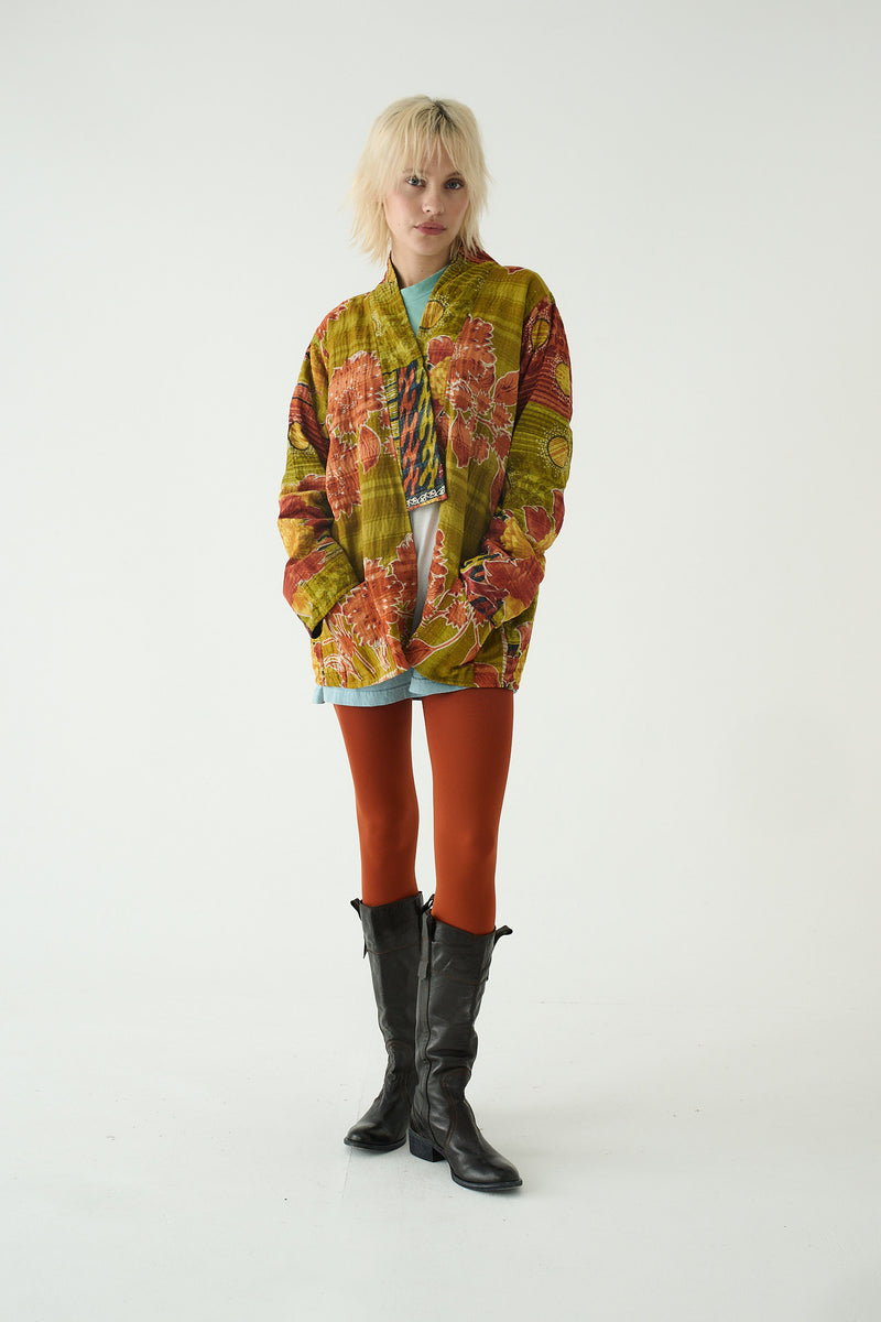Repurposed Kantha Jacket Multicolour 008