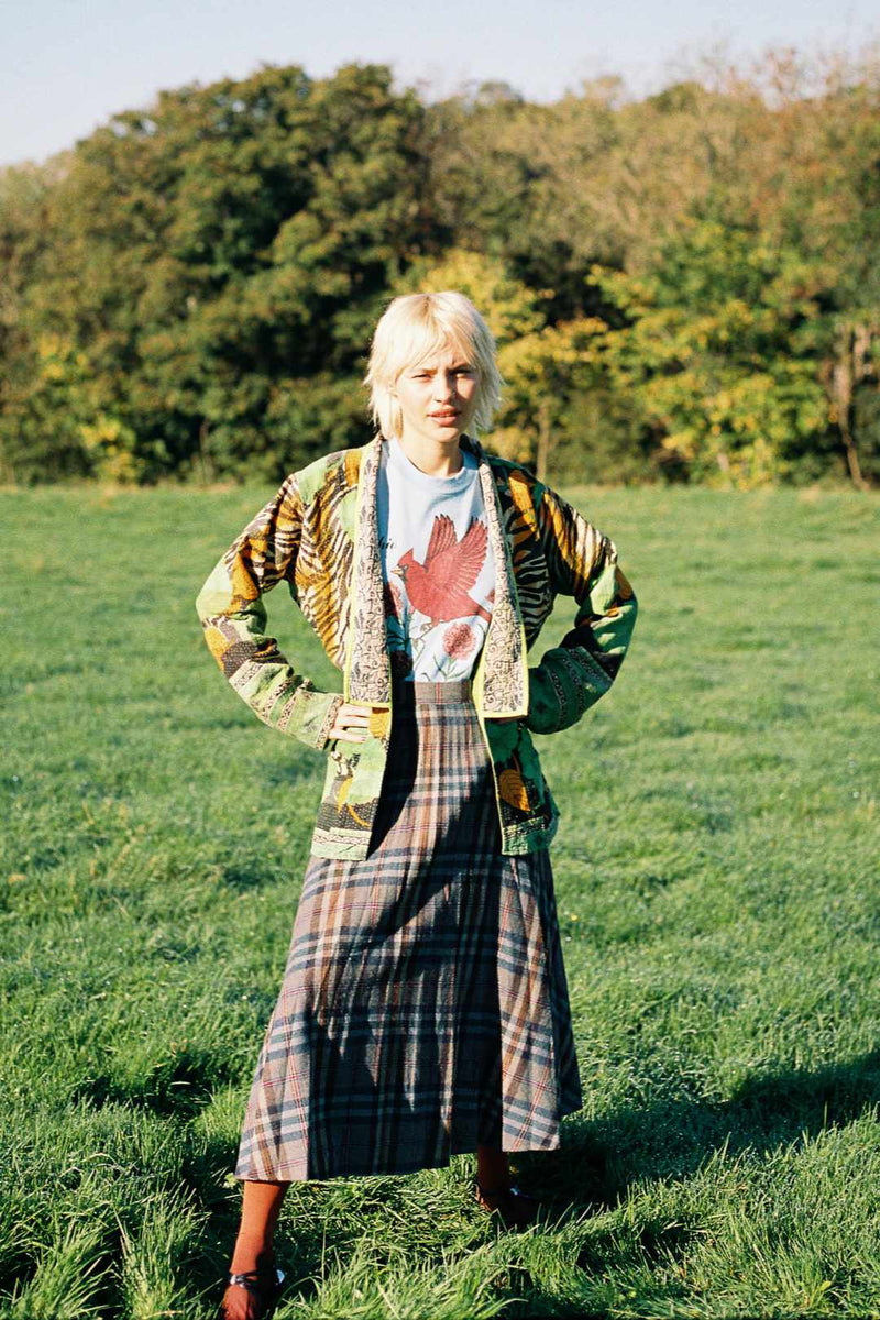 Repurposed Kantha Jacket Green 001