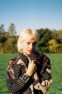 Repurposed Kantha Jacket Brown 002