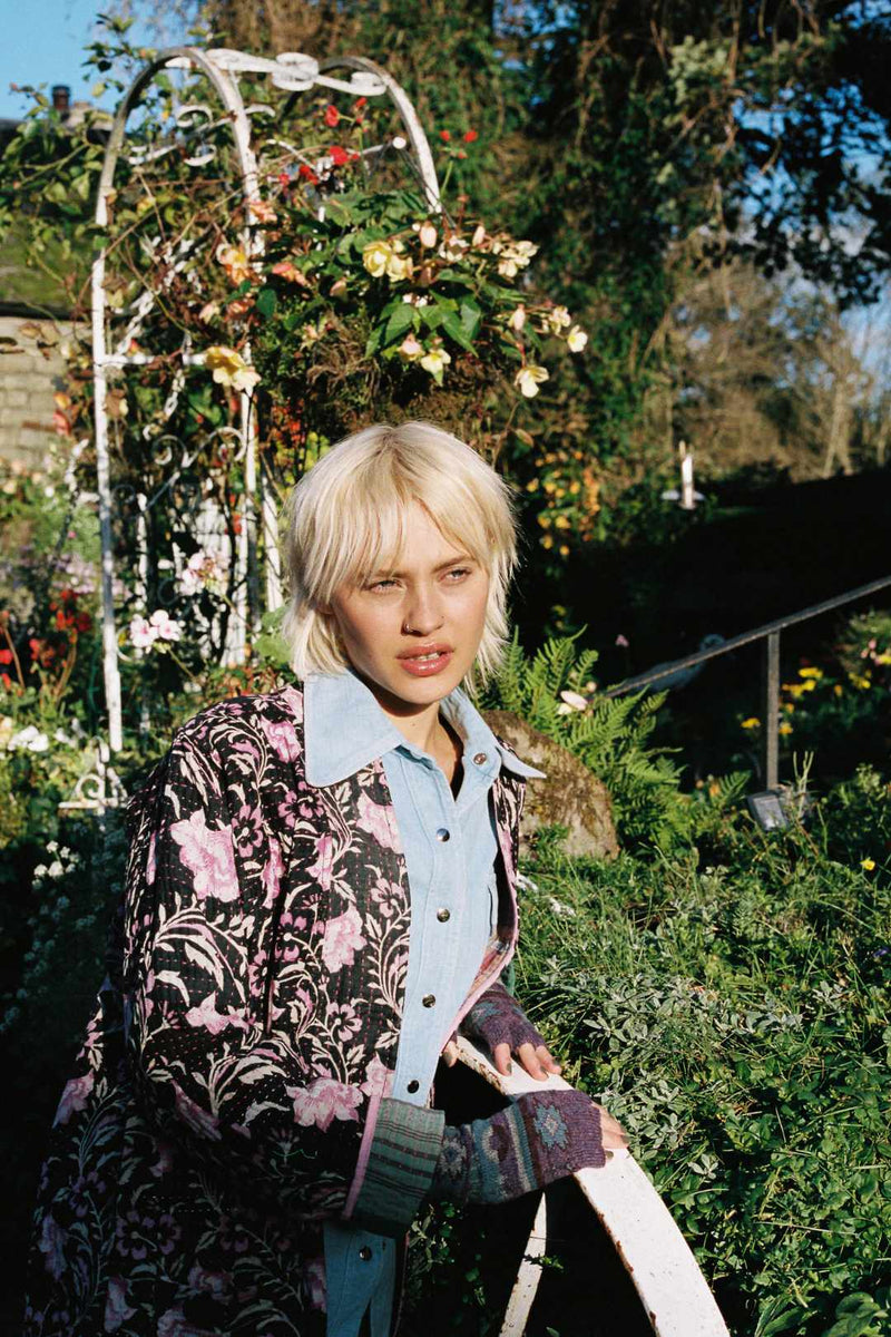 Repurposed Kantha Jacket Lilac 005