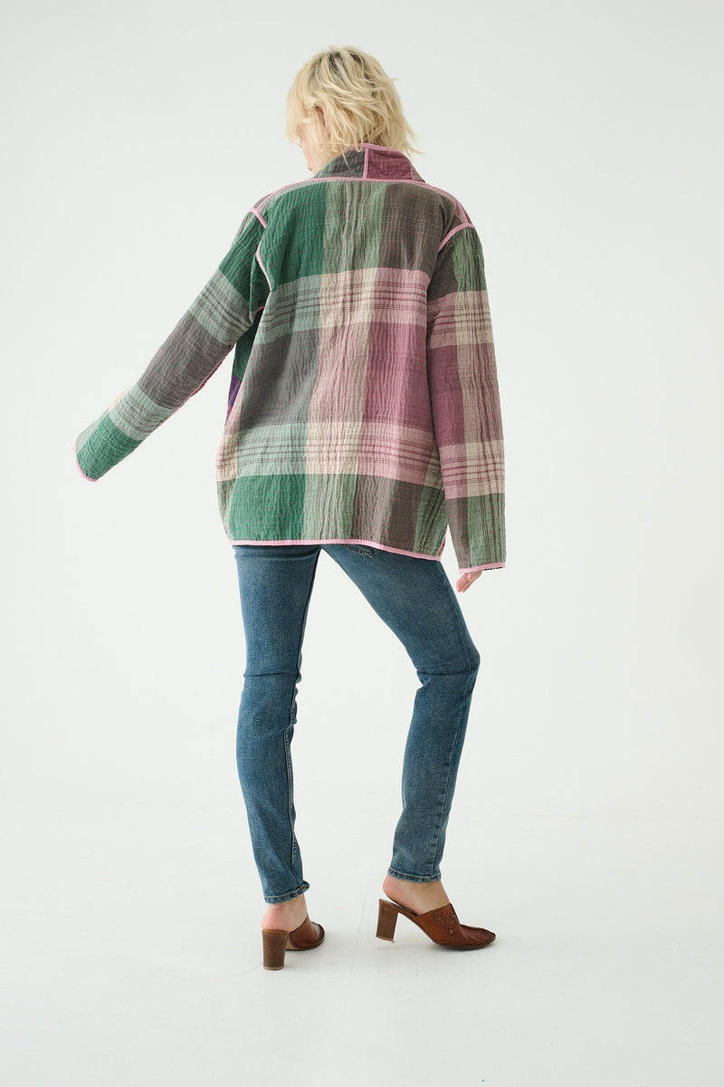 Repurposed Kantha Jacket Lilac 005