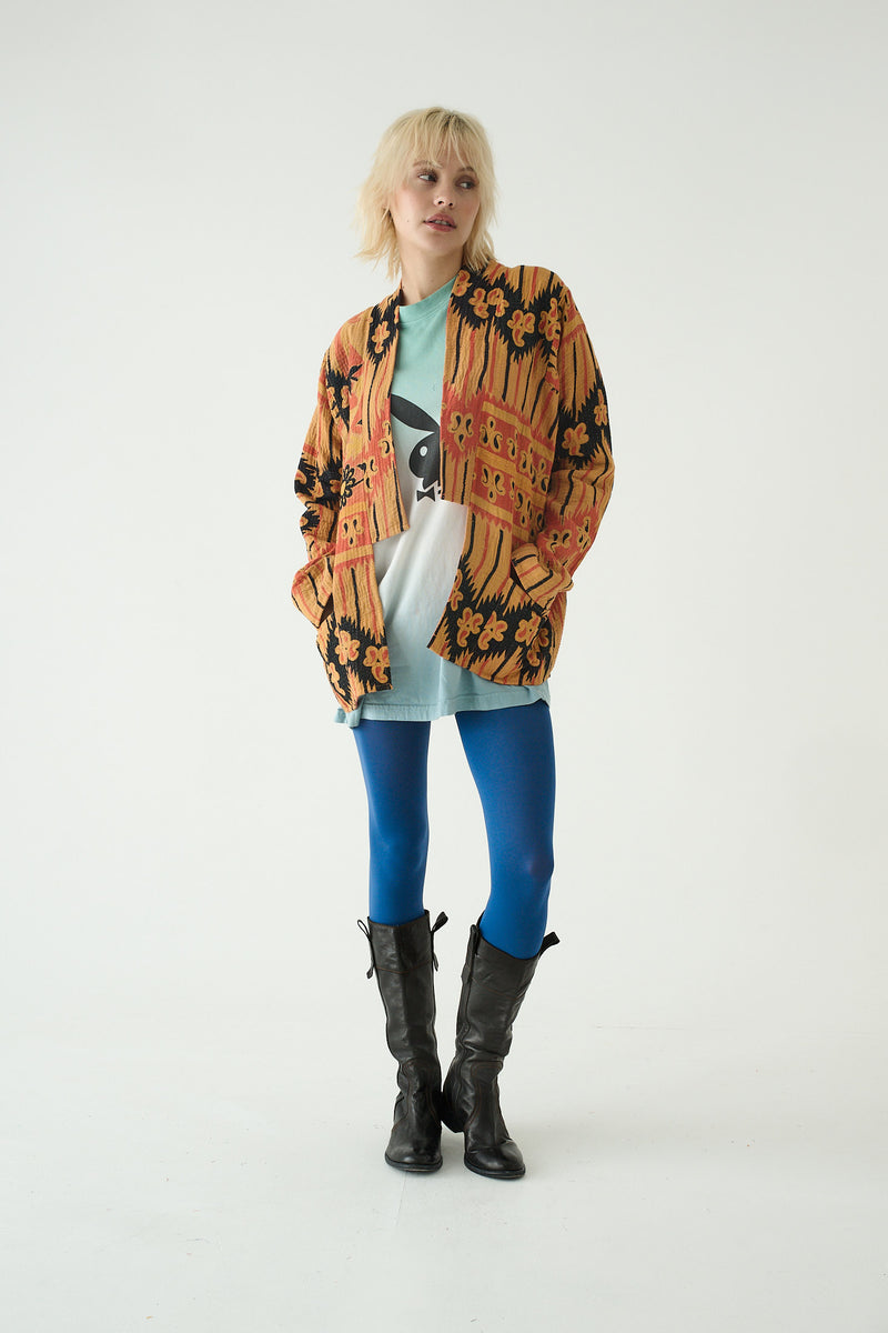 Repurposed Kantha Jacket Orange 006