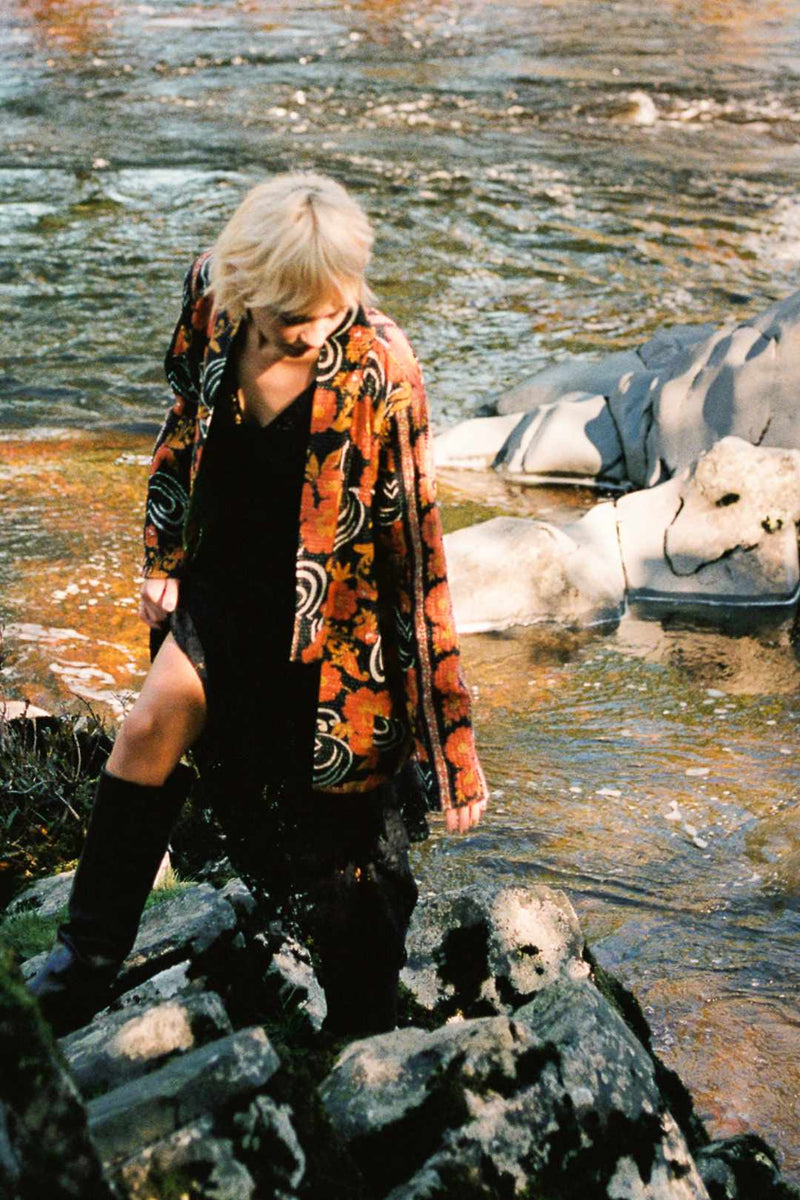 Repurposed Kantha Jacket Orange 007