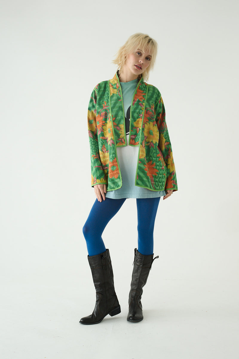 Repurposed Kantha Jacket Orange 007