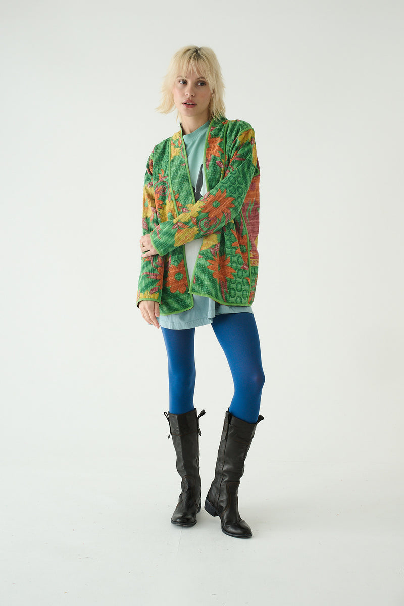 Repurposed Kantha Jacket Orange 007