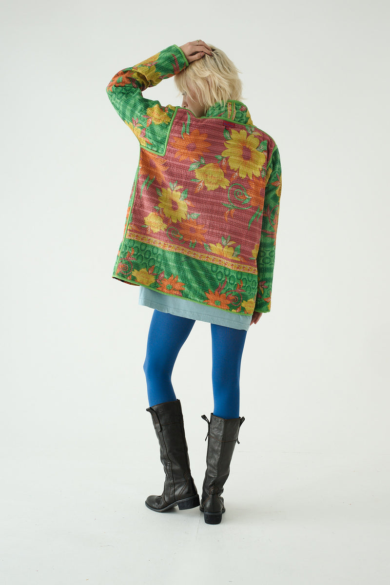 Repurposed Kantha Jacket Orange 007
