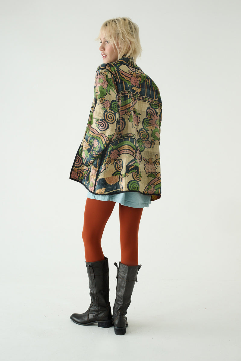 Repurposed Kantha Jacket Multicolour 008
