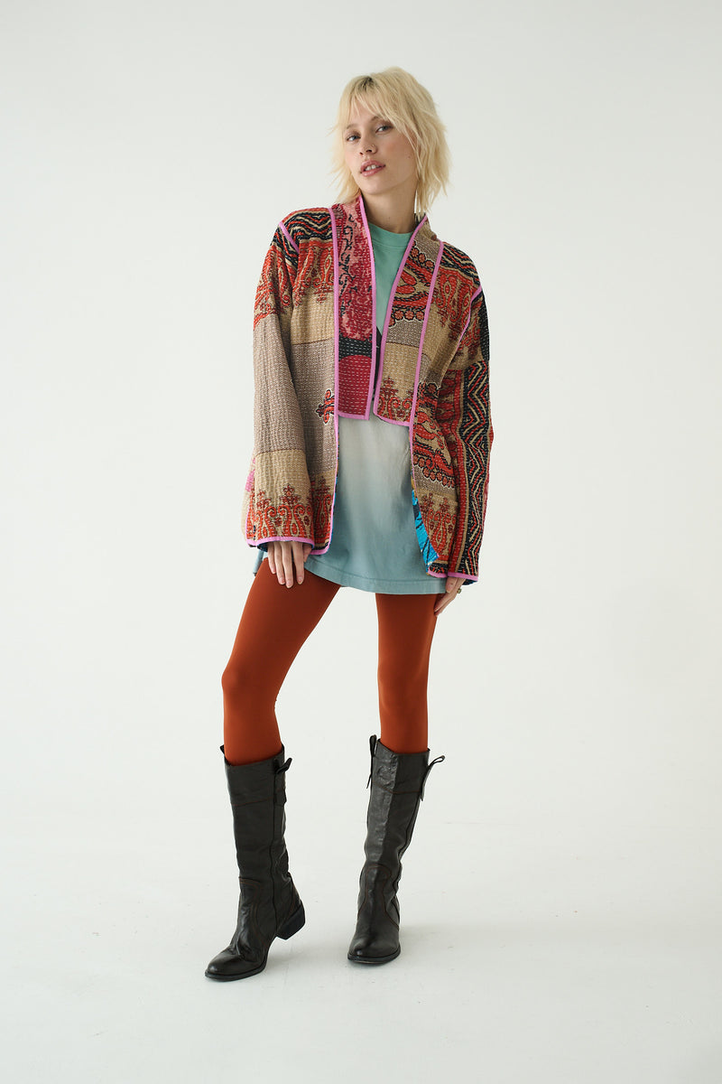 Repurposed Kantha Jacket Blue 009