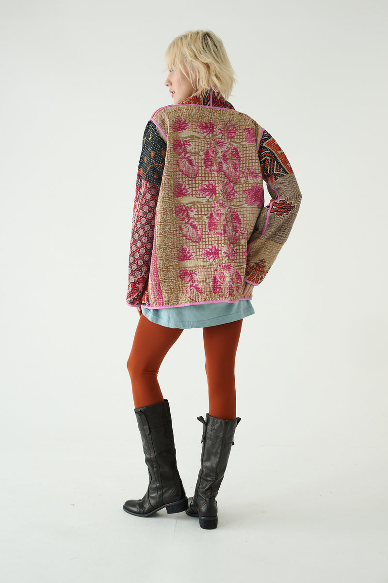 Repurposed Kantha Jacket Blue 009