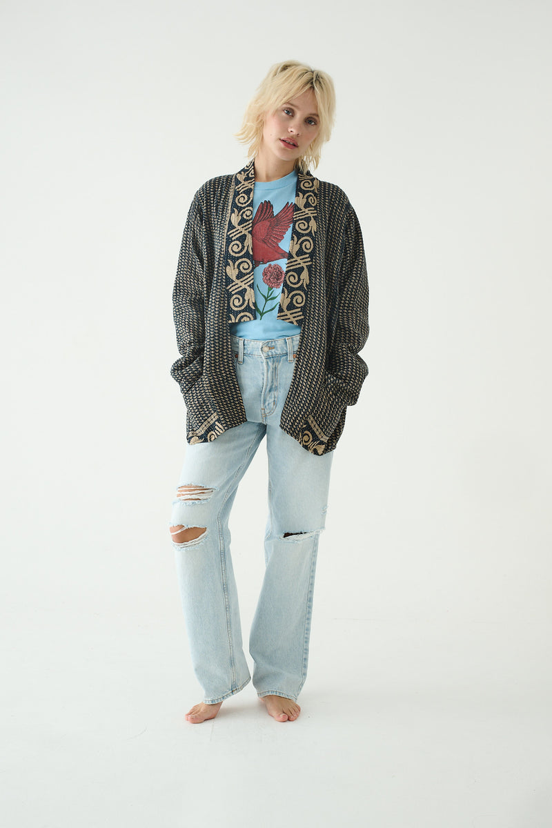 Repurposed Kantha Jacket Blue 013