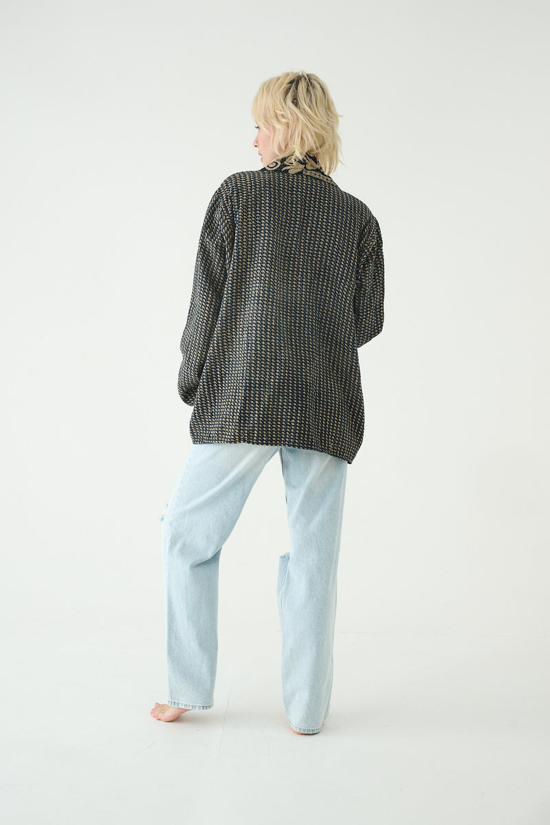 Repurposed Kantha Jacket Blue 013