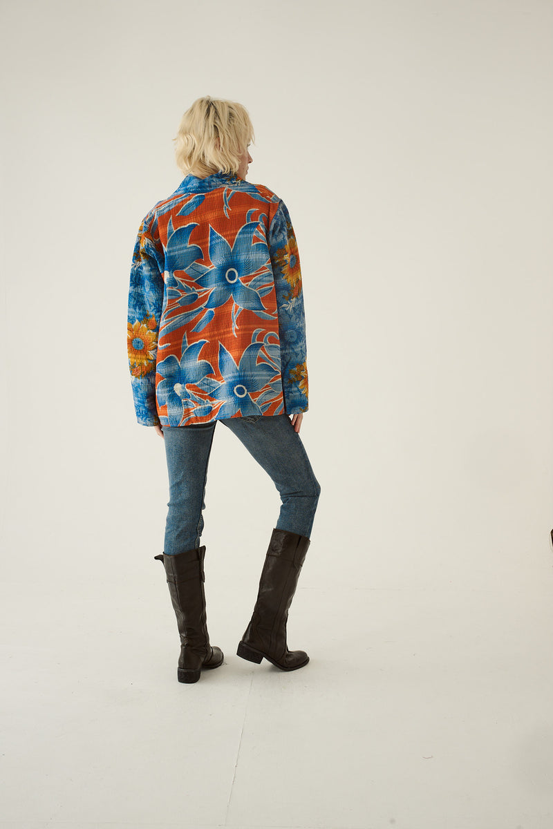 Repurposed Kantha Jacket Blue 015