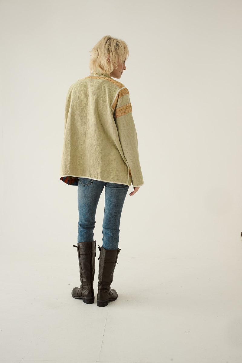 Repurposed Kantha Jacket Blue 015