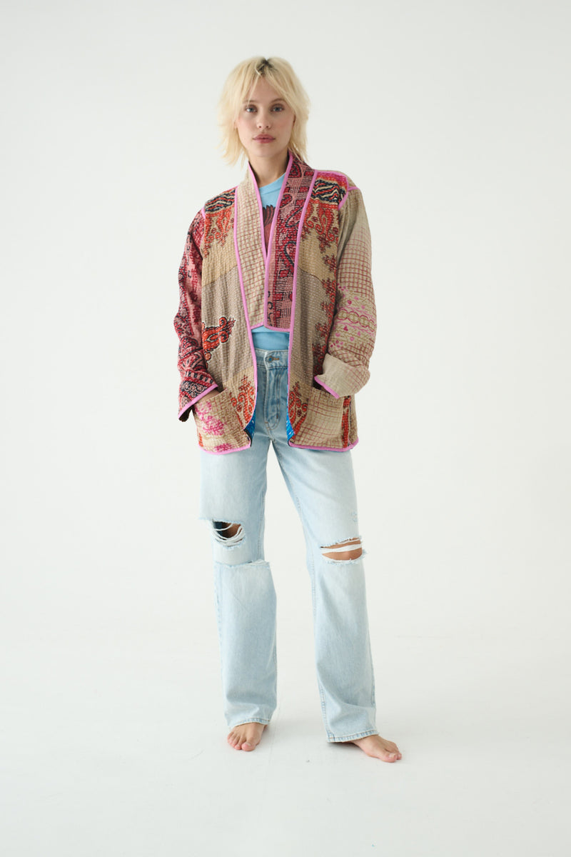 Repurposed Kantha Jacket Blue 021