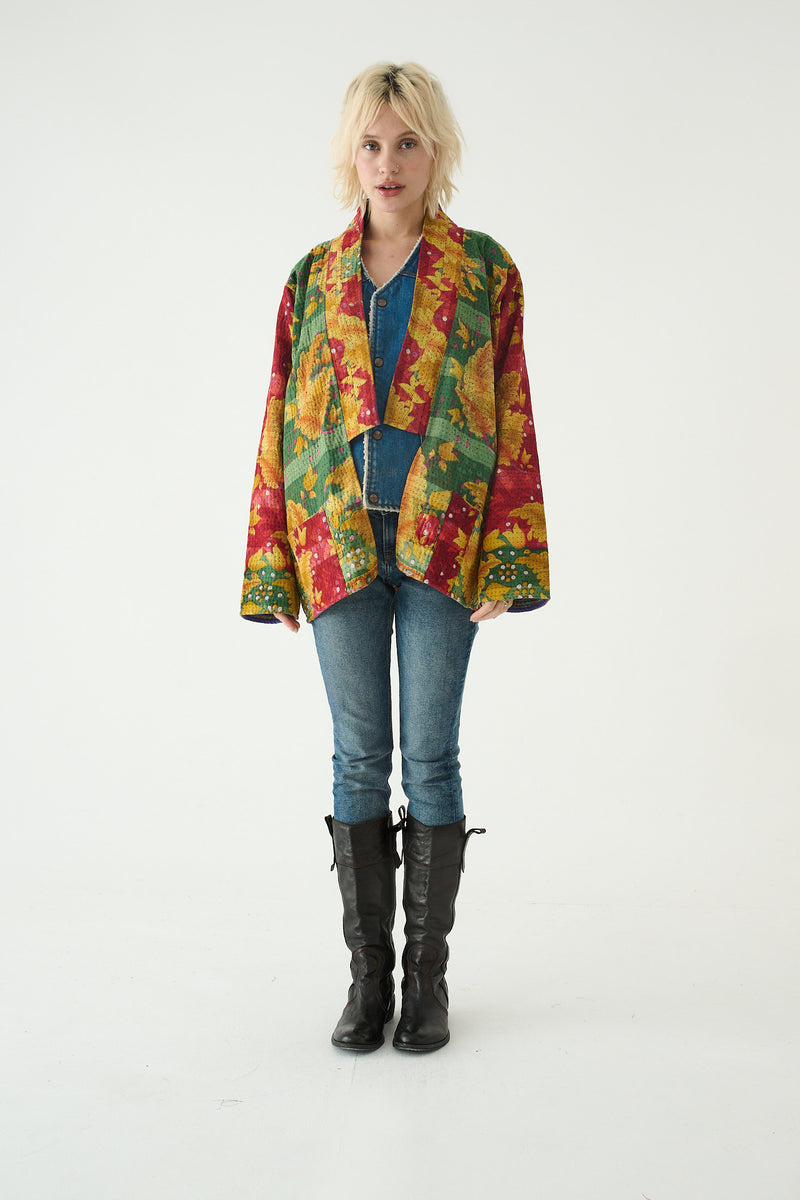 Repurposed Kantha Jacket Multicolour 022