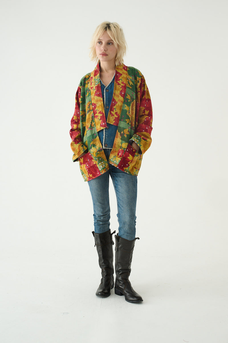 Repurposed Kantha Jacket Multicolour 022