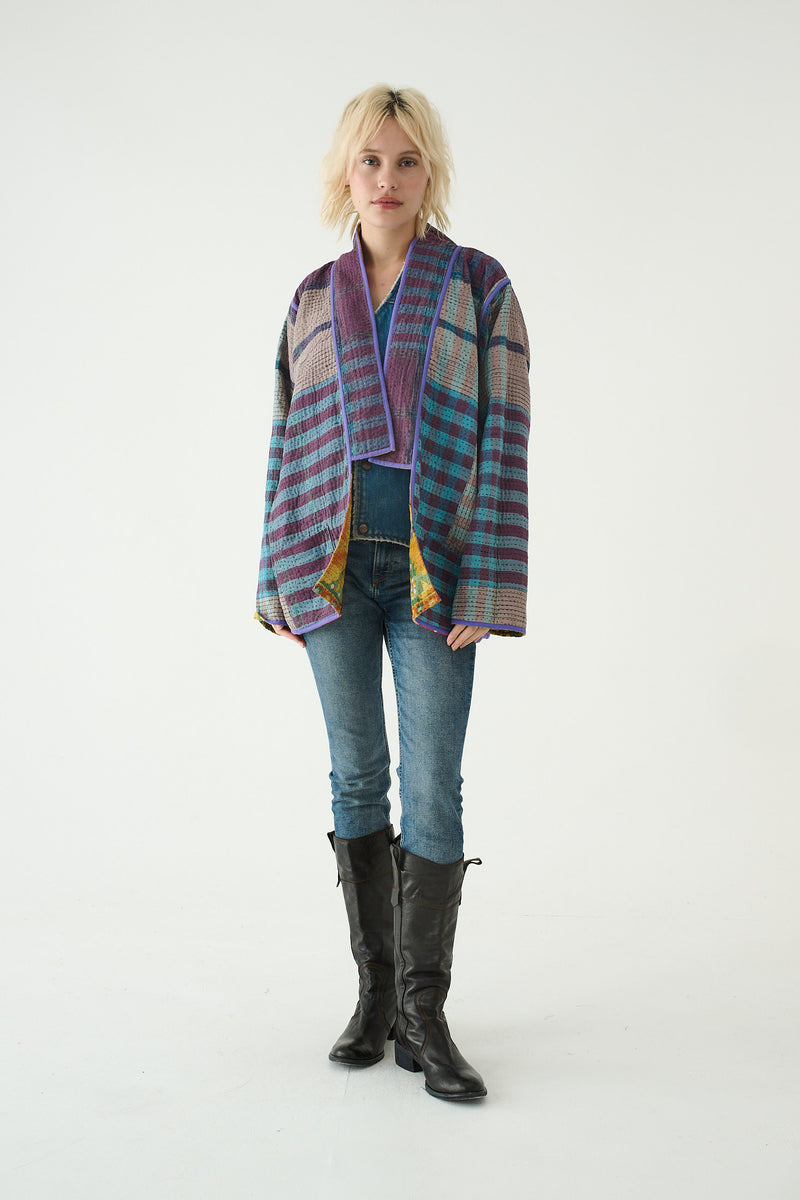 Repurposed Kantha Jacket Multicolour 022