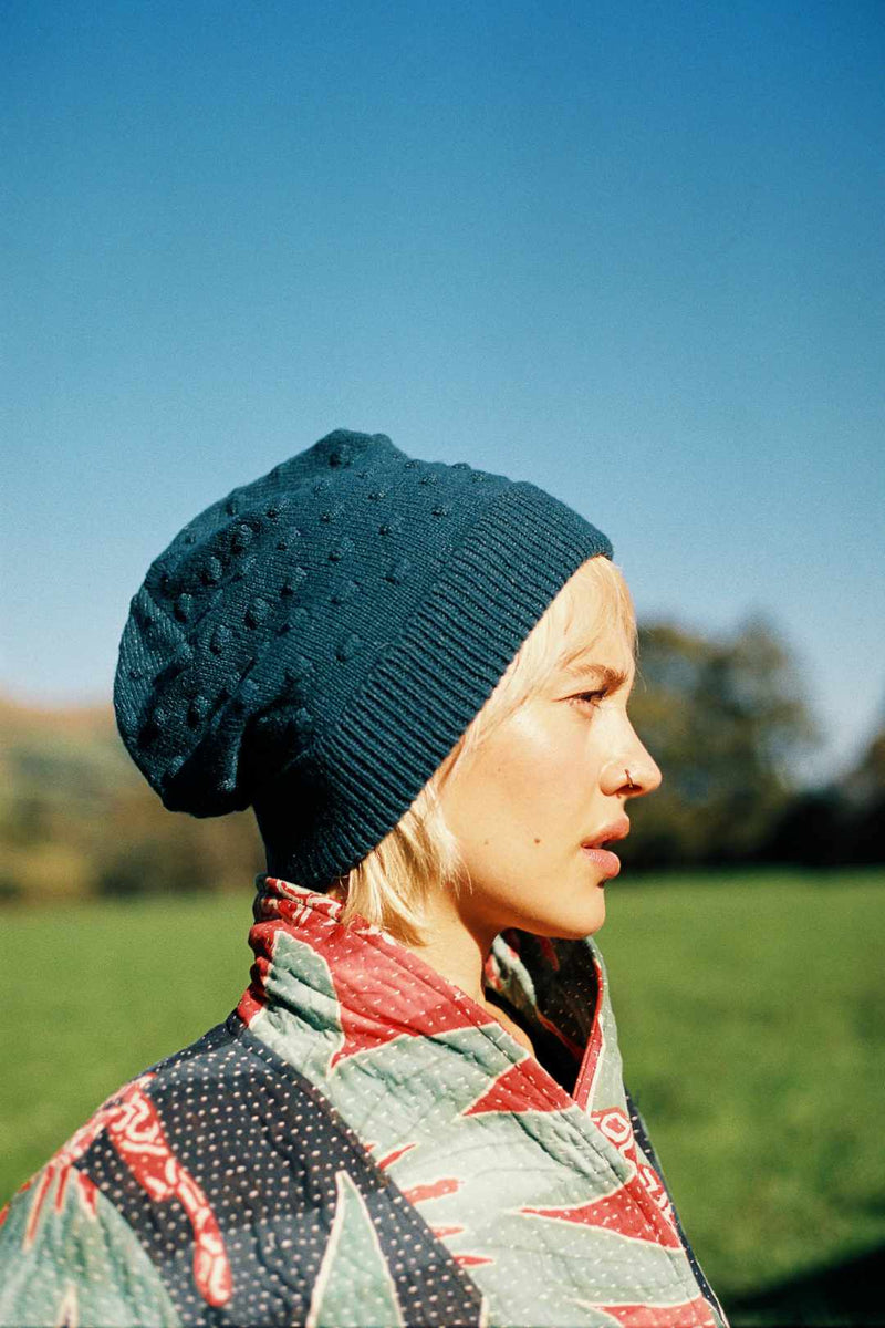 Wool Beanie Soft Teal