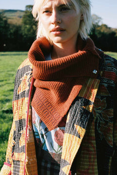 Wool Snood Rust Orange