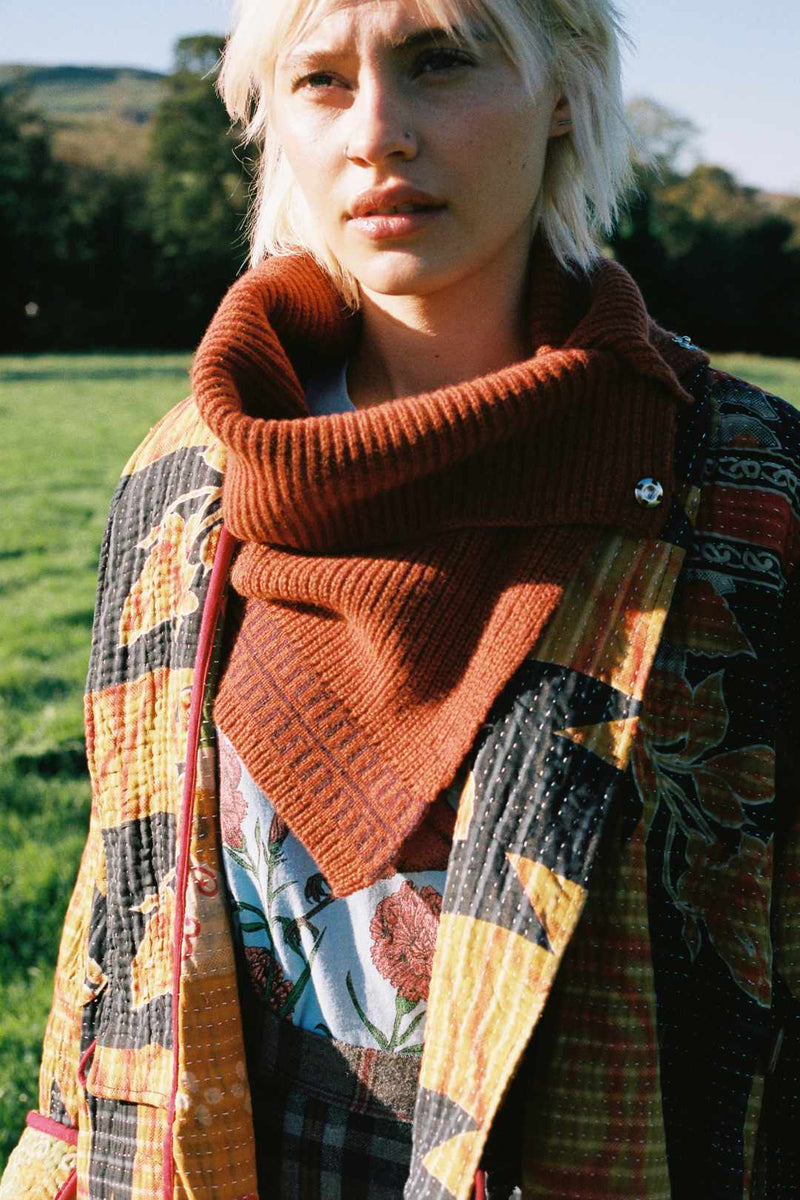 Wool Snood Rust Orange