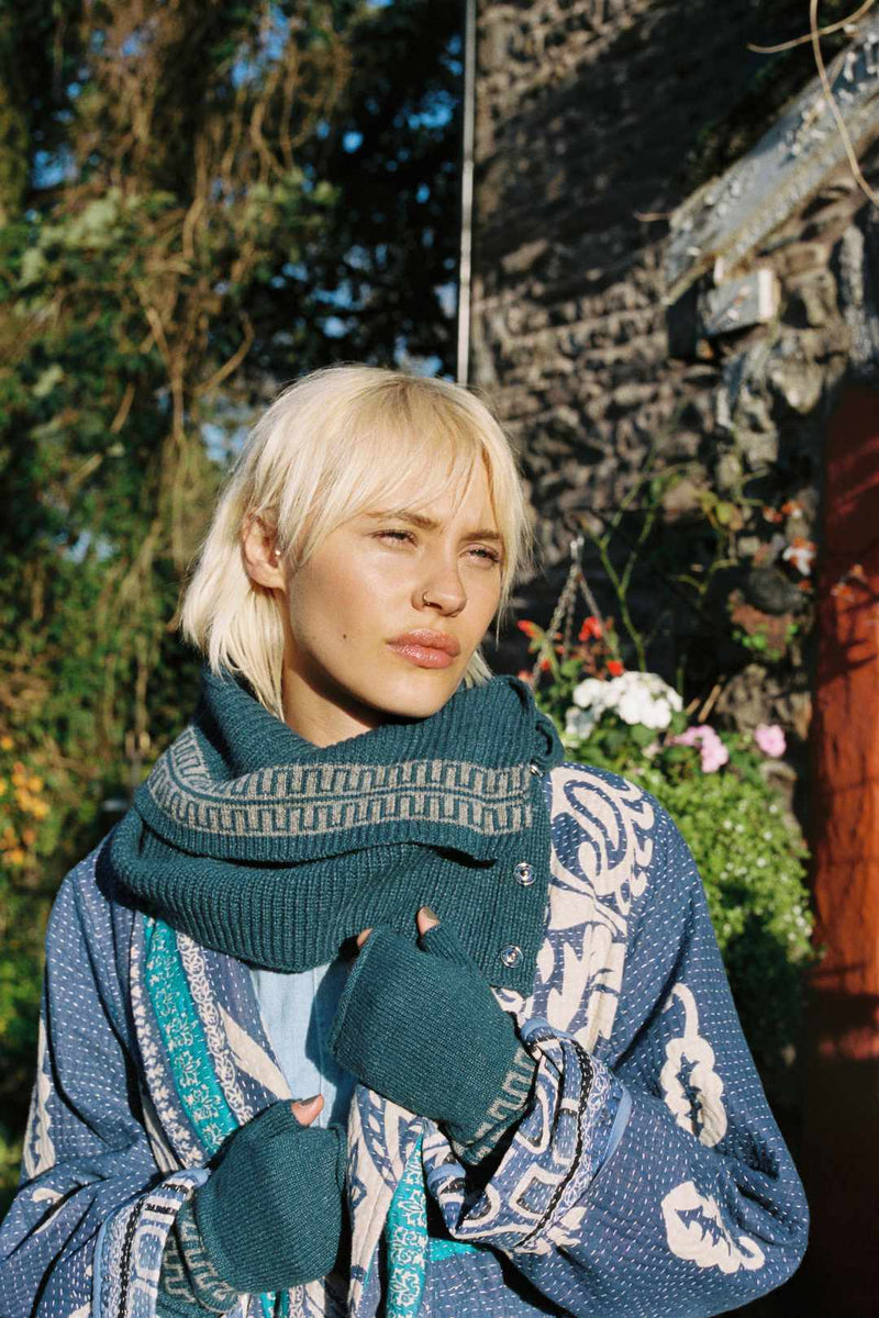 Wool Snood Soft Teal