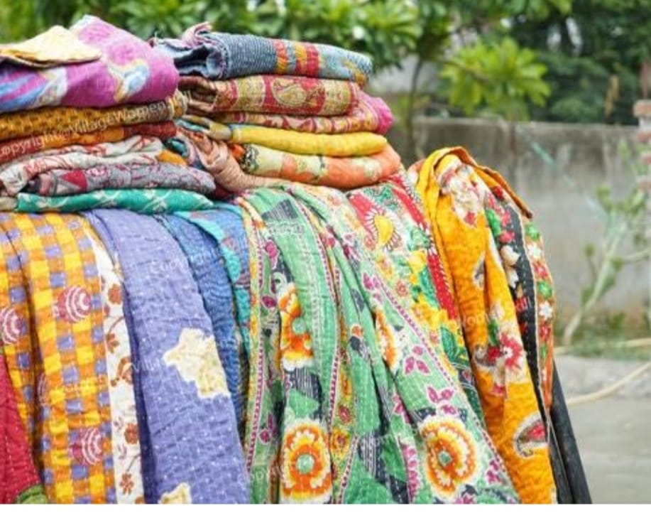Repurposed Kantha Throws