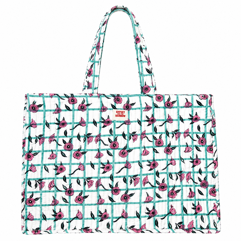 48 Hour Bag - Meadow Check 02 - Mint
