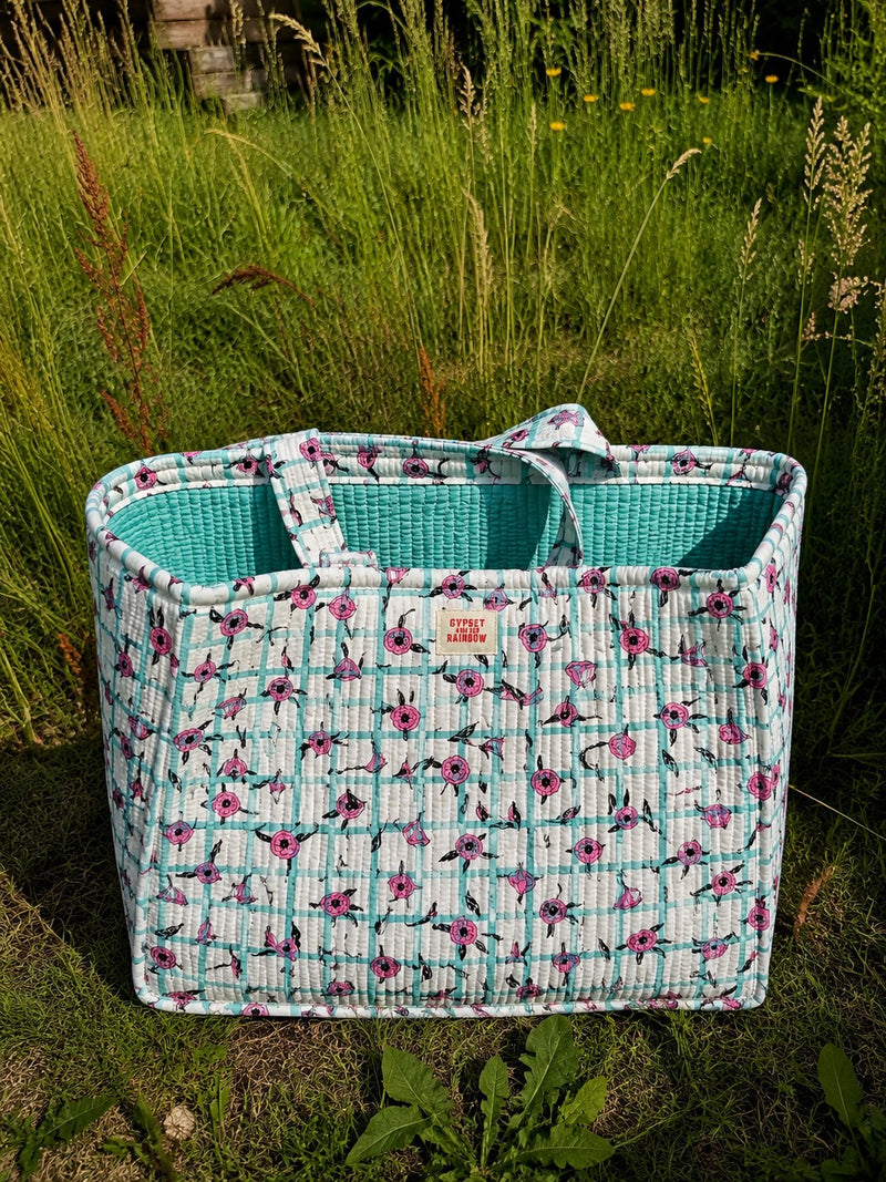 48 Hour Bag - Meadow Check 02 - Mint