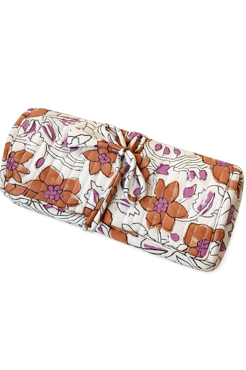Jewellery Roll - Desert Bloom 01 - Rust