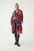 Repurposed Quilted Kantha Coat Red 001