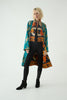 Repurposed Quilted Kantha Coat Orange 012