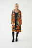 Repurposed Quilted Kantha Coat Orange 012