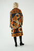 Repurposed Quilted Kantha Coat Orange 012