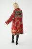 Repurposed Quilted Kantha Coat Red 003