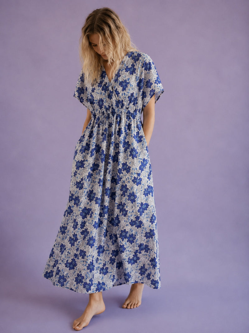 Everyday Kaftan - Indigo - Desert Bloom 01