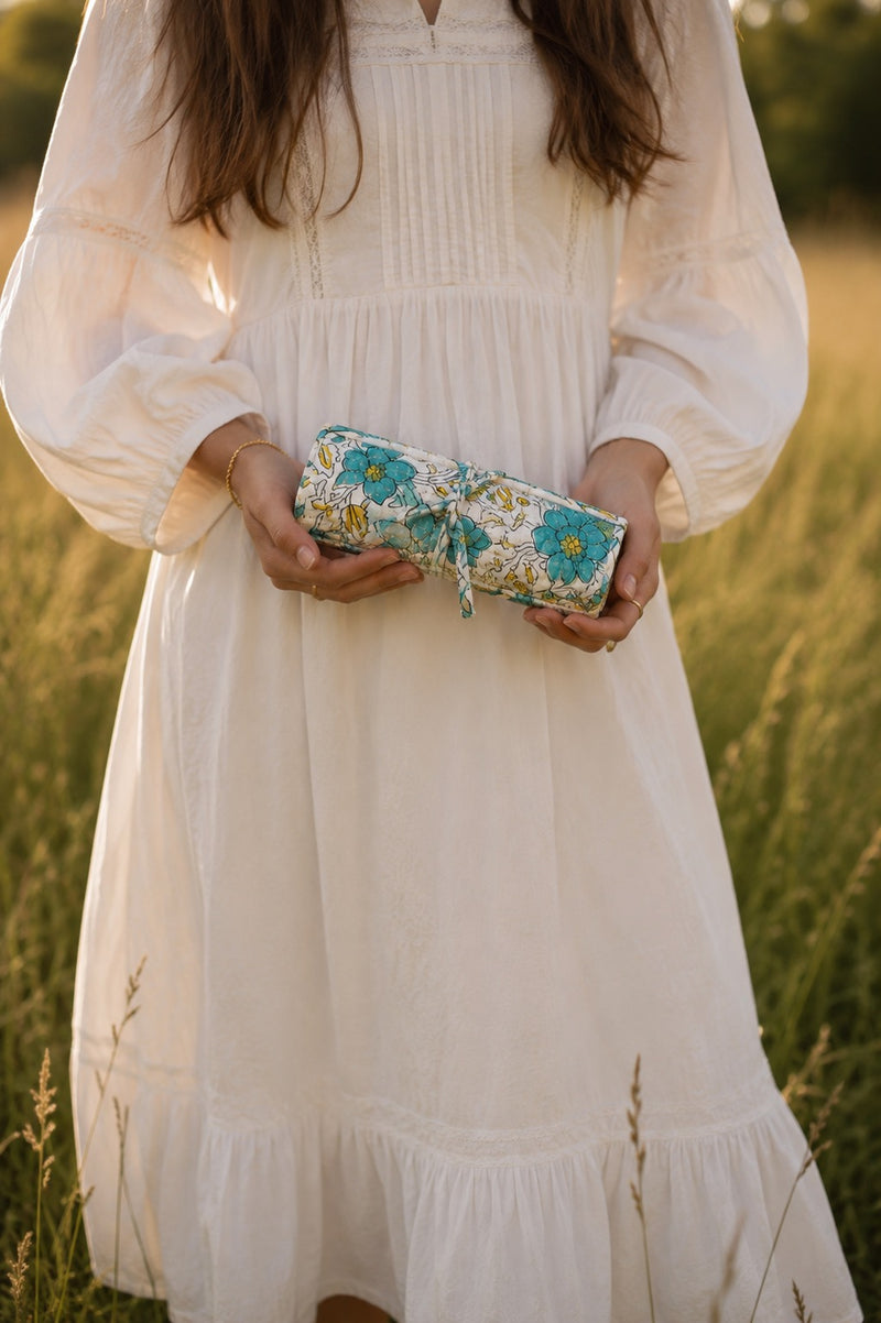 Jewellery Roll - Desert Bloom 01 - Mint