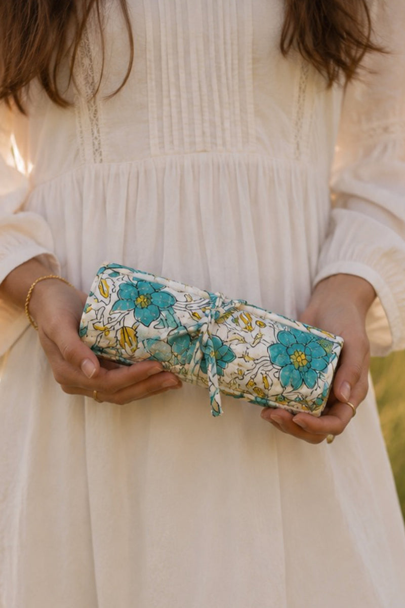 Jewellery Roll - Desert Bloom 01 - Mint